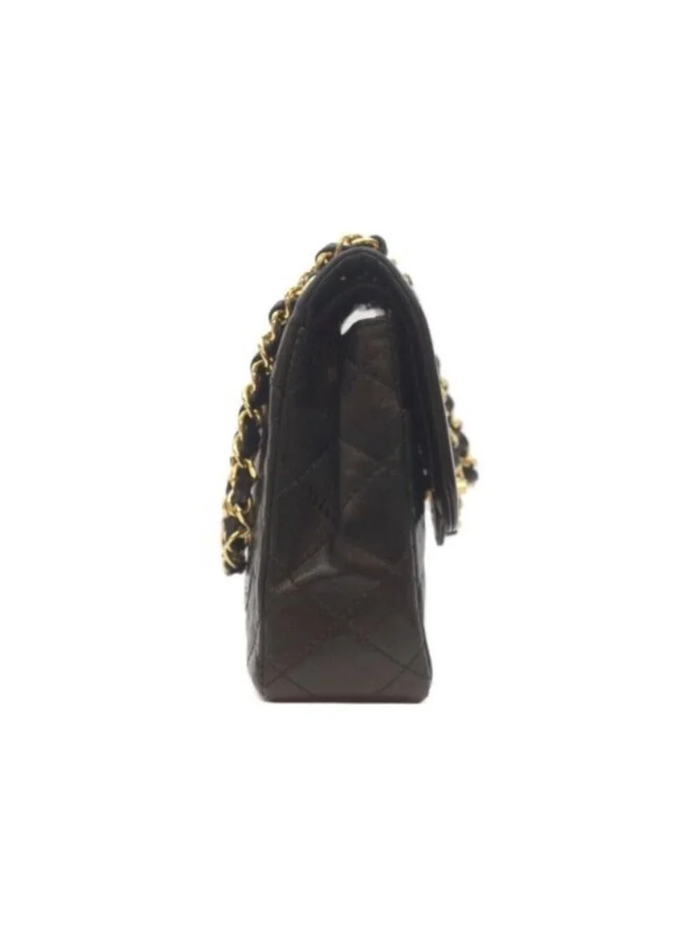 Chanel Black Lambskin Double Flap Bag Limited Edition Mini Quilted 22